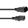 Pagarinātāja kabelis Omnitronic 30235202, 3x1,0 mm², 5 m, melns