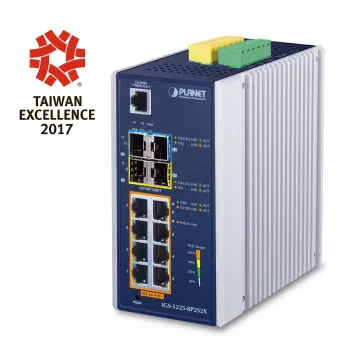 Pārvaldāms L3 Gigabitu Ethernet slēdzis PLANET IGS-5225-8P2S2X