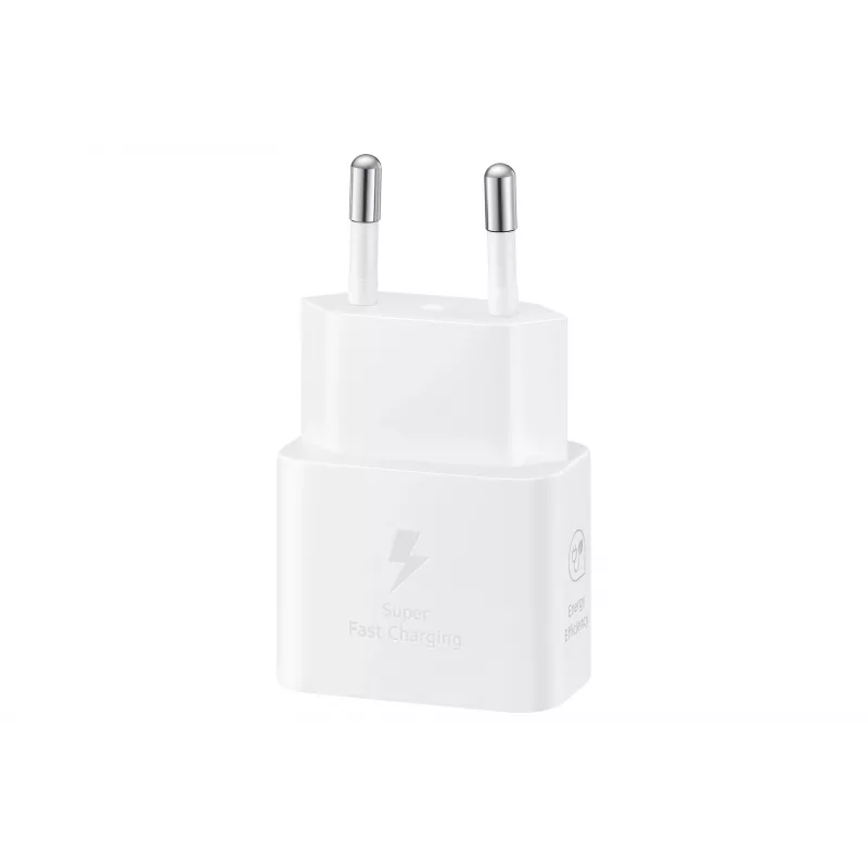 Sienas lādētājs USB-C Samsung EP-T2510 25W Balts, Universāls iekštelpu ātrais lādētājs ar PPS