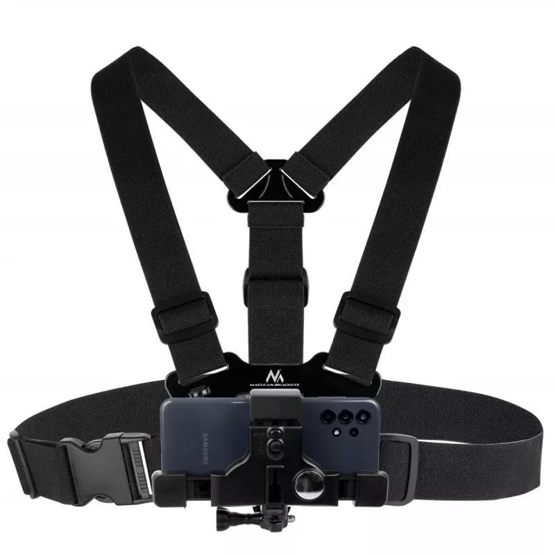 Sporta siksna MACLEAN MC-445 — universāls krūšu stiprinājums telefoniem, kamerām un GoPro