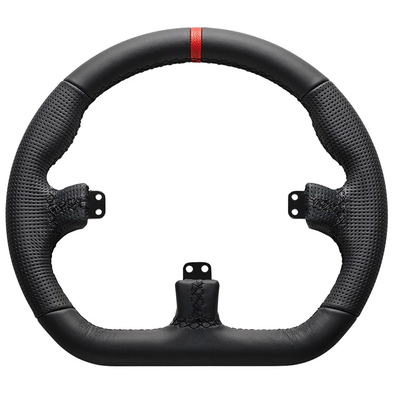 Asetek SimSports GT Stūre - Slēgts D, āda - melna