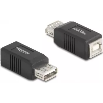 DeLOCK 67203 USB Tip-A uz USB Tip-B dzimuma pārveidotājs, melns