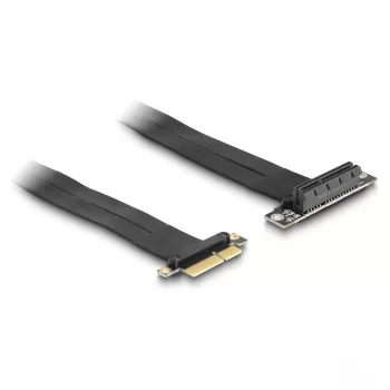 DeLOCK Riser Card PCI Express x4 vīrietis uz x4 slotu 90° leņķī ar kabeli 60 cm