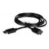 DisplayPort kabelis SAVIO CL-136, DisplayPort vīriešu–vīriešu, 2 m, DP 1.2, zelta kontakti, melns