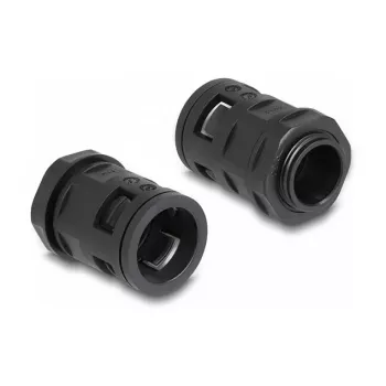 Kabeļa uzmava DeLOCK 60465 Melna Plastmasa 21.2mm 2m