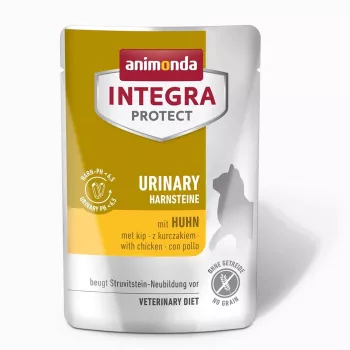 Slapjā kaķu barība animonda Integra Protect Urinary Struvit ar vistu 85 g paciņa