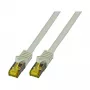 EFB-Elektronik RJ45 savienojuma kabelis Cat.6A S/FTP LSZH Cat.7 neekranēts 5m pelēks