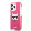 Karl Lagerfeld KLHCP13XTPECPI Cietais maciņš iPhone 13 Pro Max 6.7 Fuksija/FUSCHIA Choupette Head