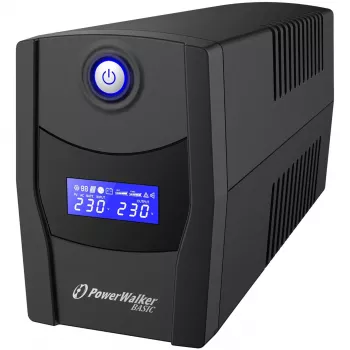 PowerWalker VI 800 STL Line-Interactive 800VA 2xAC-Izejas Tornis Melns Nepārtrauktās Barošanas Avots (UPS) (10121073)