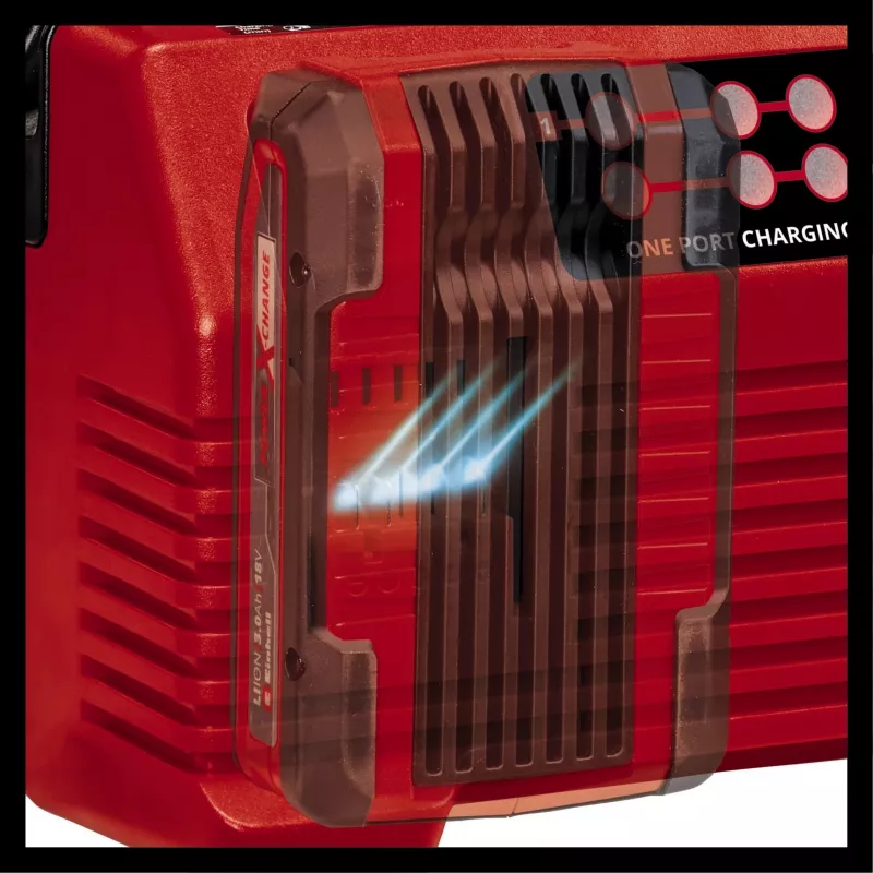 EINHELL Power X-Quattrocharger 4A — universāls Power X-Change lādētājs 4 akumulatoriem