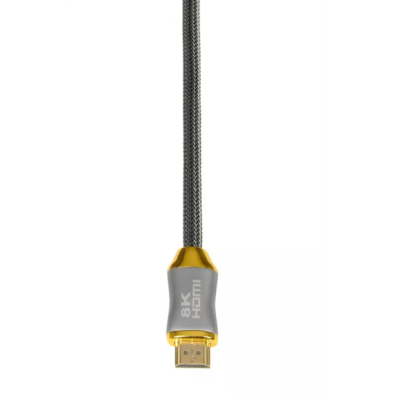 HDMI kabelis IBOX HD08 2 m, HDMI Type A vīriešu–vīriešu, HDMI 2.1, sudraba