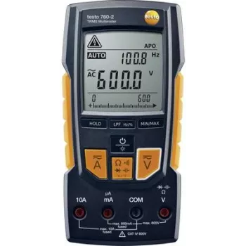 Testo digitālais multimetrs TRMS AC+DC 600 VAC 600 VDC 10 ADC (TESTO 760-2)