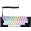 Sharkoon SGK50 S4 60% kompaktā tastatūra Gaming USB QWERTZ Vācu Baltā RGB LED