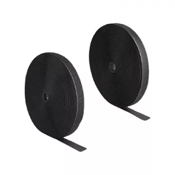 DeLOCK Heavy-duty Velcro lente 25 m x 25 mm melna