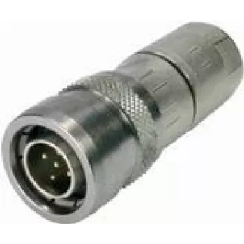 Harting 21 03 821 1530 Pilns M12 savienotājs ar skrūvju fiksāciju