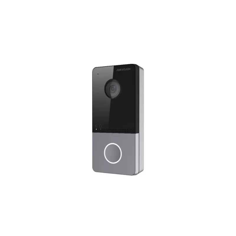Hikvision DS-KV6113-WPE1(C) video durvju zvans 2 MP Melns, Pelēks