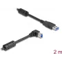 DeLOCK USB kabelis Type-A vīriešu uz Type-B vīriešu 90° leņķa 2 m