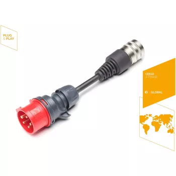 Juice Technology drošības adapteris JUICE CONNECTOR, CEE16 / 400V, 3-fāžu (sarkans, priekš JUICE BOOSTER 2)