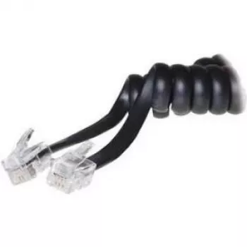 ShiverPeaks S/CONN 7.5m RJ10 melna telefona spoles vads TC 70135-7