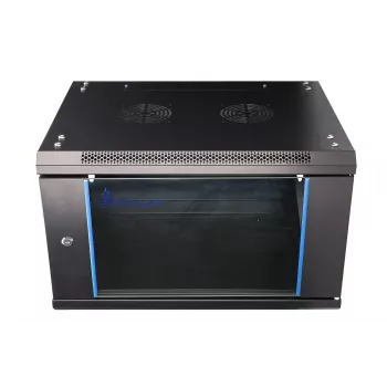 Pie sienas montējams rāmis Extralink 6U 600x450 Melns