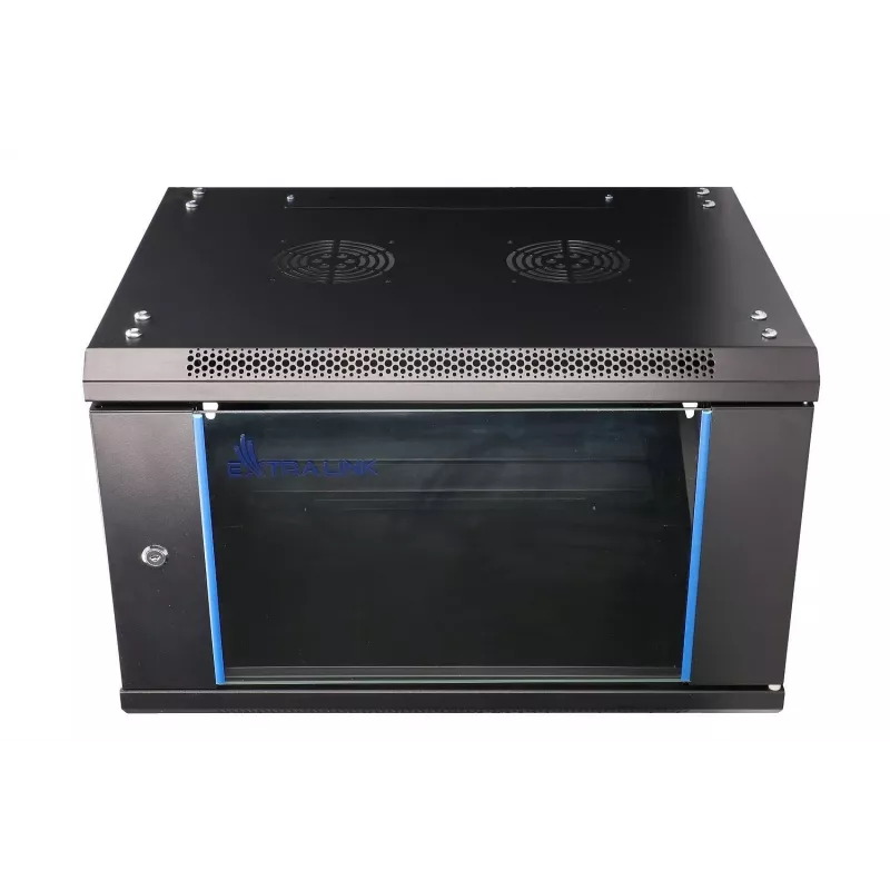Pie sienas montējams rāmis Extralink 6U 600x450 Melns