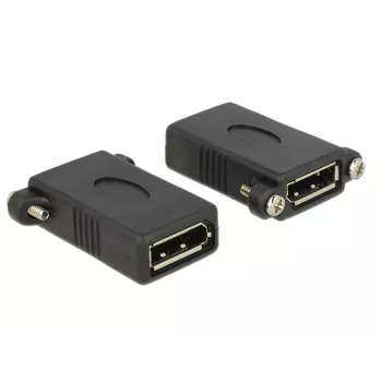 DeLOCK DisplayPort 1.1 savienotājs F-F melns