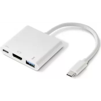 Renkforce RF-4366444 USB 3.2 Gen 1 Type-C centrmezgls balts