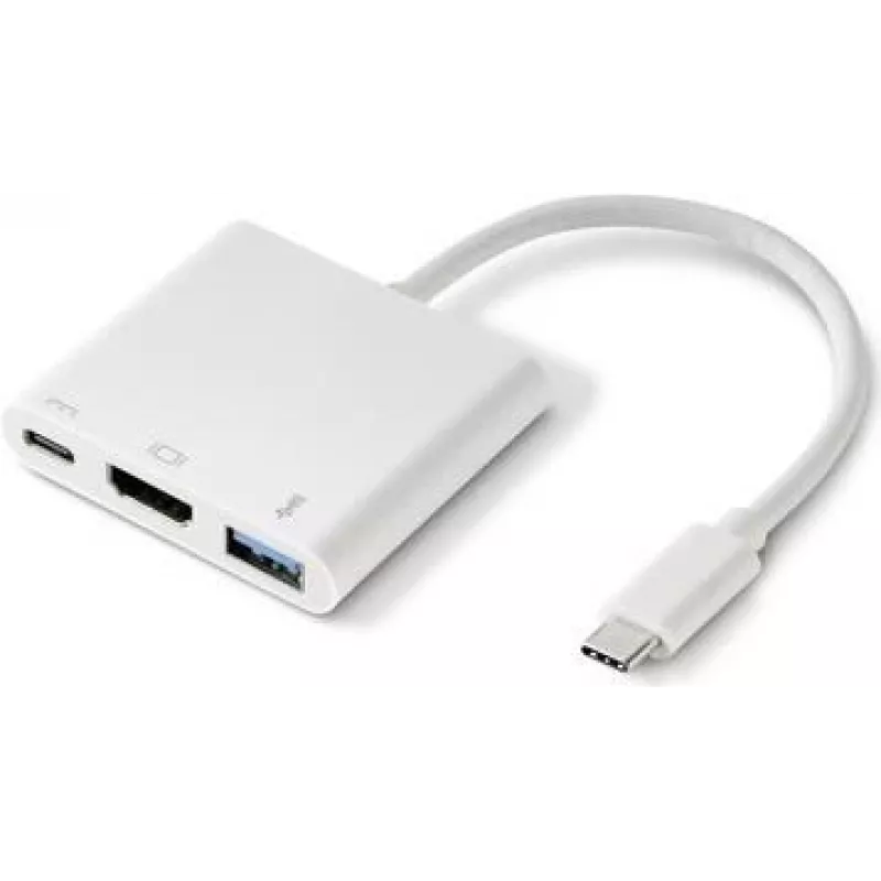 Renkforce RF-4366444 USB 3.2 Gen 1 Type-C centrmezgls balts