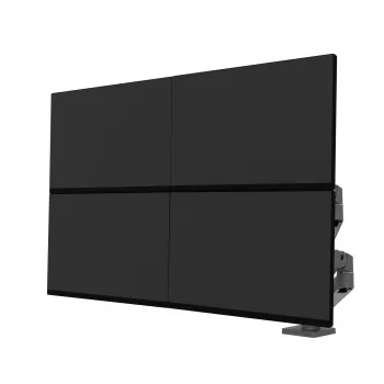 Ergotron LX Pro - Montāžas komplekts (Divrokas) - modulārs - 2 LCD displejiem - blakus - Alumīnijs - Tumši pelēks - Ekrāna izmērs: līdz 68,6 cm (līdz 27 collām) (45-686-293)