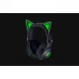 Razer Kraken Kitty V2 BT bezvadu spēļu austiņas ar mikrofonu, Bluetooth 5.2, apliekamās, trokšņu slāpēšana, Chroma RGB, 20–20 000 Hz, melnas