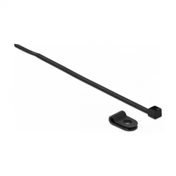 Kabeļu skava DeLOCK 18860 Nylon Melna 10 gab. 3.2 mm saišķa diametrs