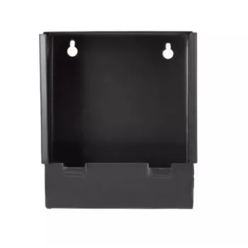 Metāla lodes ķērājs bron.pl K-17-3 17x17 cm plakans — šaušanas mērķa uztveršanas plāksne, melna, sienas vai pjedestāla stiprinājums