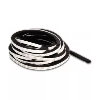 DeLOCK Brush Strip pašlīmējošā birstīte 10 mm 5 m melna