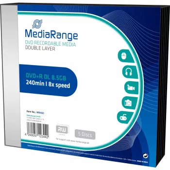 MediaRange MR465 DVD+R DL 8.5 GB 5 gab.