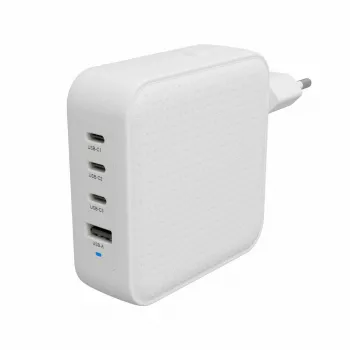 Hyper HyperJuice 100W USB-C GaN Ceļojumu Lādētājs 3C+1A - Balts (HJ1002WHWWGL)