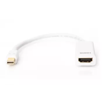 Digitus Mini DP uz HDMI Type A adaptera kabelis 0.15 m balts