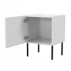 Naktsgaldiņu komplekts 2 gab. cama meble PALAZZO BIS 45×39×H59 cm, balts matēts, MDF/skaidu plātne