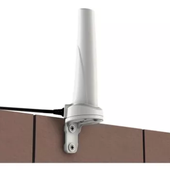 Omnivirziena 4 dBi 5G/LTE antena Poynting A-OMNI-0280-02-V1 SMA (vīrišķais) 2 m kabelis, mastam/sienai, balta