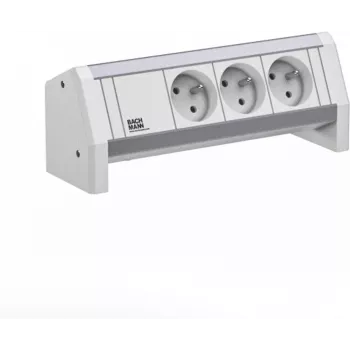 Strāvas sadalītājs Bachmann DESK 3xUTE modelis 902.0297 – galddatora strāvas sadale ar 3 UTE kontaktligzdām