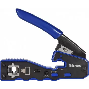 Krimperis Televes 209802 RJ45 savienotājiem, automātiska griešana, modelis 37230