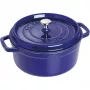 Čuguna katls Staub 26 cm apaļš, tumši zils