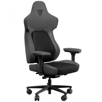 Spēļu krēsls Thunder X3 TEGC-2068101.11 — sieta apdare, ergonomisks dizains, melns
