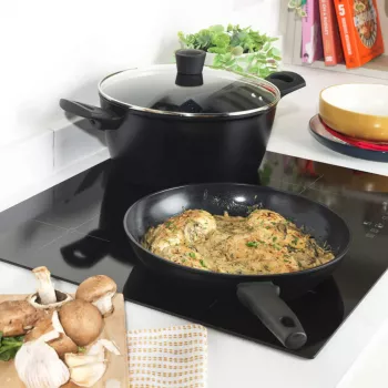 Cepamā panna Russell Hobbs 28 cm Thermocollar RH03255EU7, nepiedegoša virsma, karstuma indikators