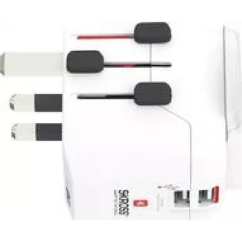 Skross 1302470 Ceļojumu adapteris Pro Light USB (2xA) -World (1302470)