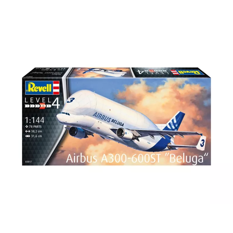 Revell 1:144 Airbus A300-600ST Beluga Plastikas Modeļa Komplekts