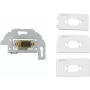 Kindermann Konnect Design Click – Modulārais sejas plāksnes snap-in – DB-9 – Balts, RAL 9010 (7456000520)