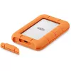 LaCie Rugged SSD4 STND4000400 4 TB ārējais SSD USB4 Gen 3x2 Thunderbolt USB Type-C, oranžs/nerūsējošs tērauds