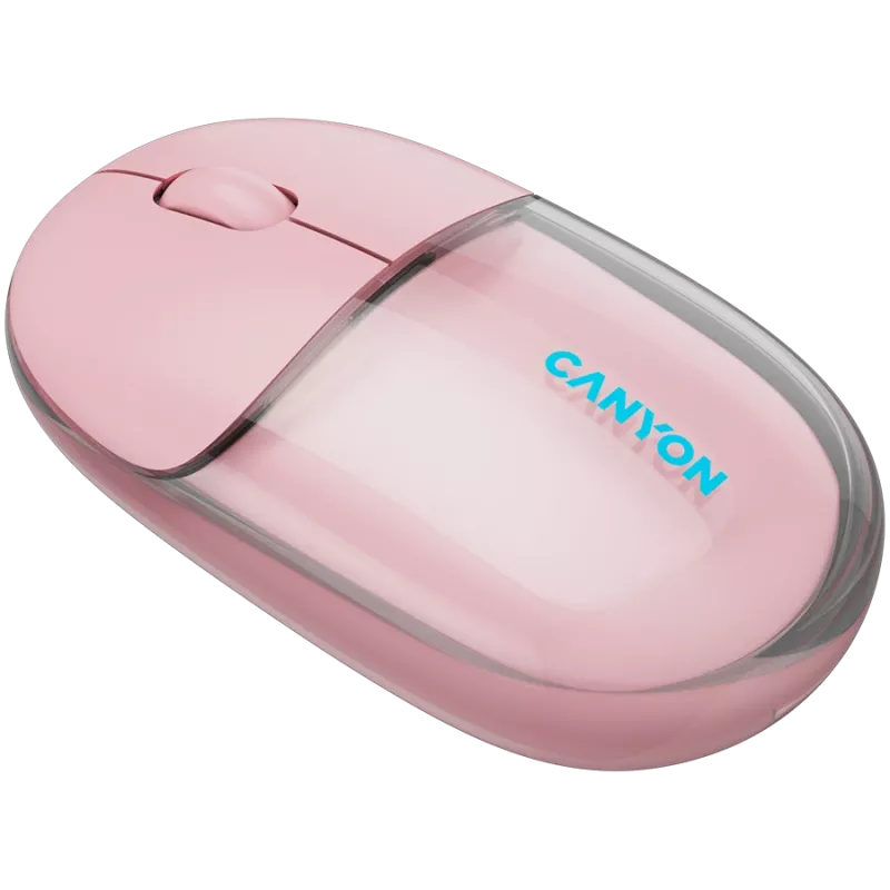 CANYONE pele OnClick 24 BT/Bezvadu Caurspīdīga/Rozā