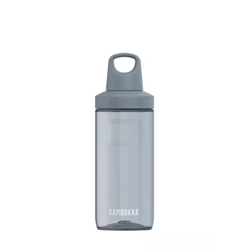 Izolēta ūdens pudele Kambukka Reno 500 ml, Tritan (50% pārstrādāts), pelēka, skrūvējams vāciņš, trauku mazgājamā mašīnā droša