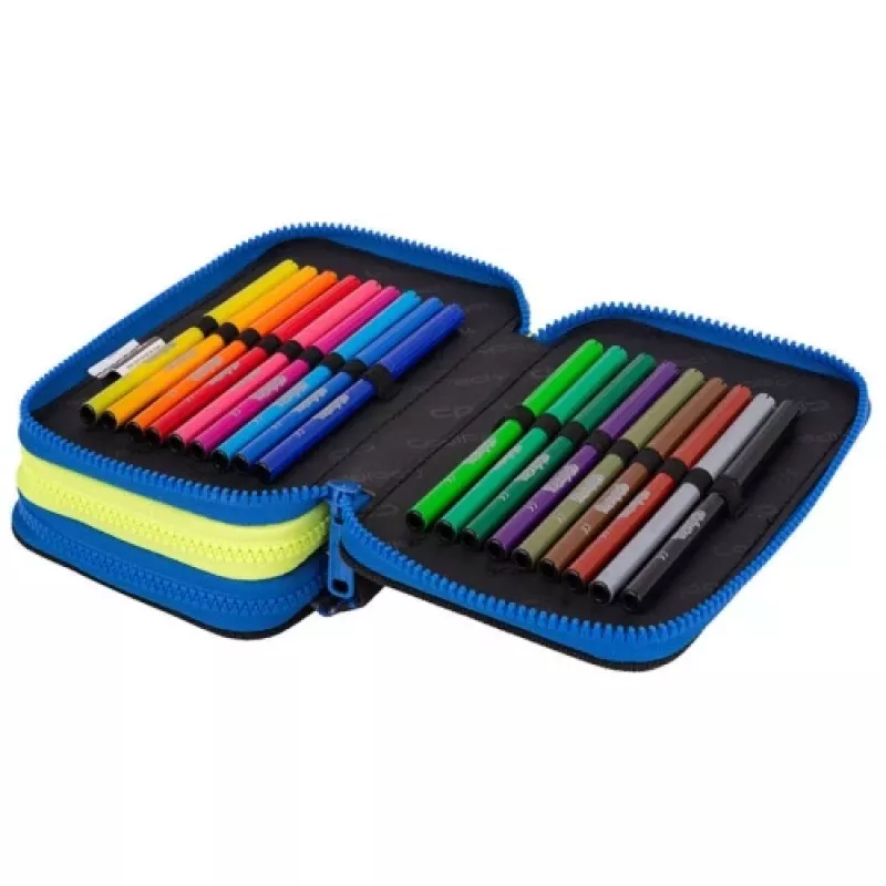 Pildspalvu maciņš CoolPack Jumper 3 ATLANTIS F067828 — trīsstāvu skolas penālis